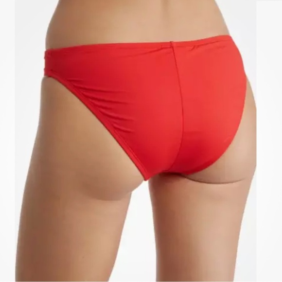 La Blanca Goddess Solid Cherry Red Hipster UPF 50 Swim Bottom Separate NEW - Picture 2 of 11
